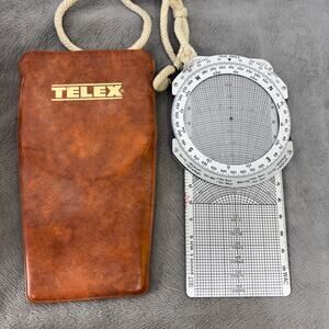 Telex E-6B Dead Reckoning Computer Aviation Navigation Case Manual FDF-57 1975